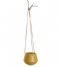 Hanging pot Skittle ceramic small Leather cord