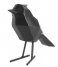 Present TimeStatue bird large polyresin matt black (PT3336BK)