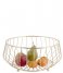 Present Time  Fruit basket Linea Kink iron gold plated (PT3475GD)