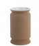 Present TimeVase Cast double edged ceramic Cognac Brown (PT3477BR)