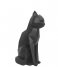 Present Time  Statue Origami Cat sitting polyresin matt black (PT3490BK)