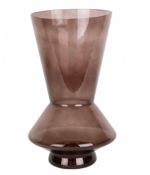 Present Time  Vase Glow glass large Cholocate Brown (PT3619BR)
