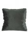 Present Time Kaste pude Cushion Stitched Bars Faux Fur Green (PT3664)