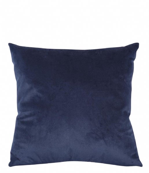 Present Time Kaste pude Cushion Jacquard Leaves Dark Blue (PT3671)