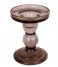 Present Time Lysestage Candle holder Glass Art glass med. Cholocate Brown (PT3732BR)