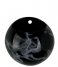 Present Time  Wall plant pot Globe marble print Black (PT3736BK)