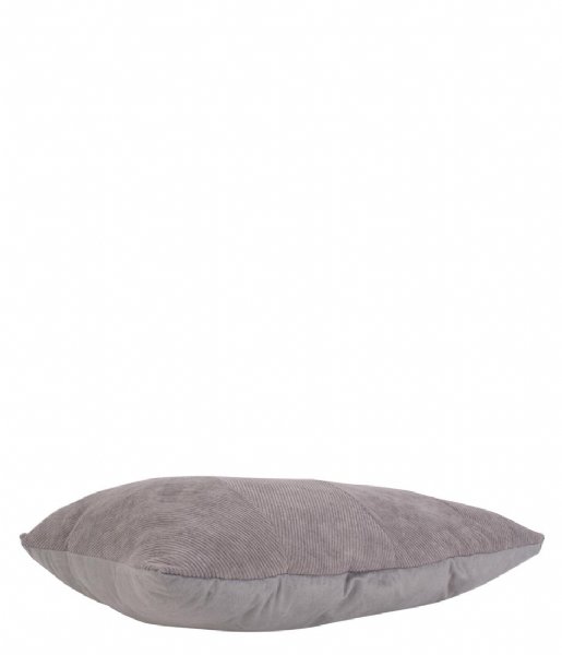Present Time Kaste pude Cushion Ribbed velvet Dark Grey (PT3791GY)