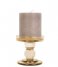 Present Time Lysestage Candle holder Glass Art glass Sand Brown (PT3731SB)