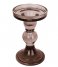 Present Time Lysestage Candle holder Glass Art glass larg Cholocate Brown (PT3733BR)