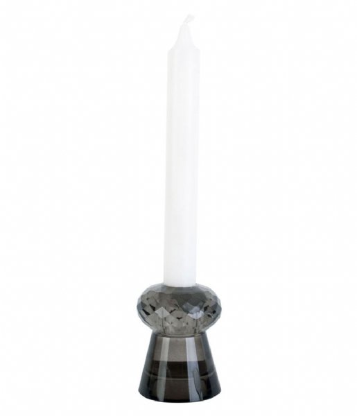 Present Time Lysestage Candle holder Crystal Art duo small Black (PT3759BK)