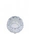 Present Time Lysestage Votive Sparkle dots glass round Silver (PT3767SI)