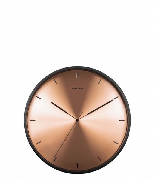 Karlsson  Wall clock Finesse Copper Dial Black Case (KA5864CO)