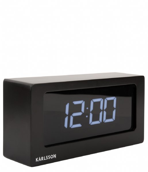 Karlsson  Table Clock Boxed Led Black (KA5868BK)