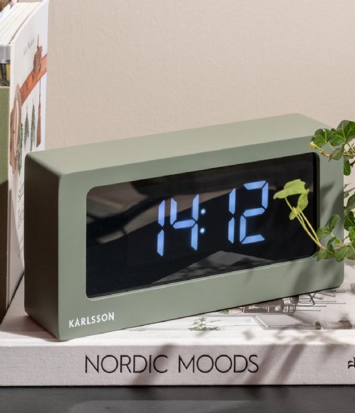 Karlsson  Table Clock Boxed Led Jungle Green (KA5868GR)