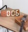 Karlsson  Alarm clock Copper Mirror LED flat Moss Green (KA5877MG)