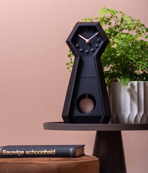Karlsson  Table Clock Genuine Pendulum Ceramic Black (KA5887BK)