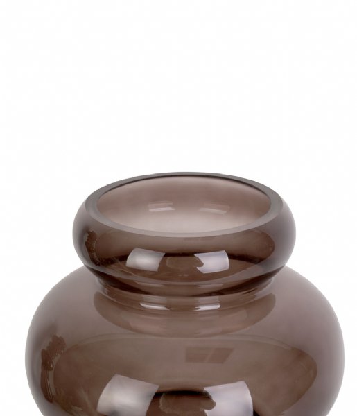 Present Time  Vase Morgana glass medium Cholocate Brown (PT3546BR)