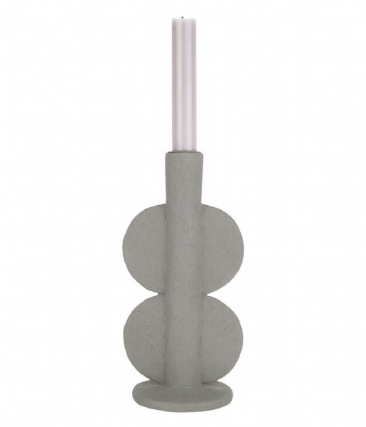 Present Time Lysestage Candle holder Double Bubble polyresin Warm Grey (PT3747WG)