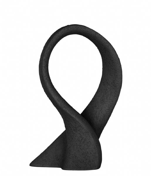 Present Time  Statue Abstract Art Bow polyresin Black (PT3751BK)