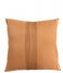 Present Time Kaste pude Cushion Leather Look square Cognac Brown (PT3803BR)