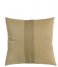 Present Time Kaste pude Cushion Leather Look square Moss Green (PT3803GR)