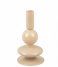Present Time Lysestage Candle Holder Sparkle Bubble Glass Sand Brown (PT3936SB)