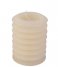 Present Time  Pillar candle Layered Circles medium Ivory (PT3793WH)