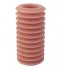 Present Time  Pillar candle Layered Circles large Faded Pink (PT3794PI)