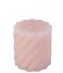 Present Time  Pillar candle Swirl small Soft Pink (PT3795LP)