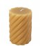 Present TimePillar candle Swirl medium Sand Brown (PT3796SB)