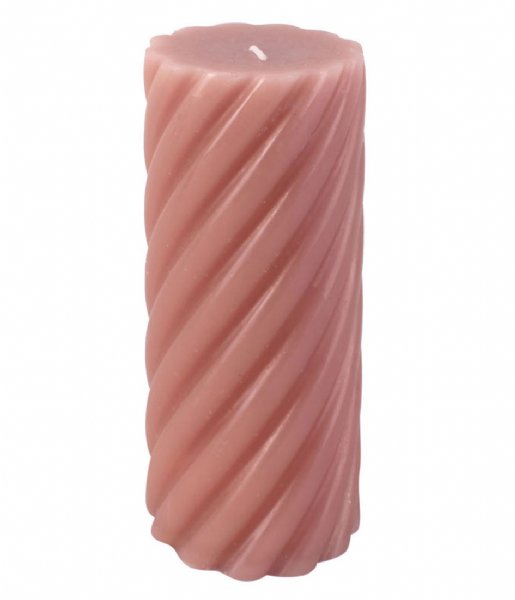 Present Time  Pillar candle Swirl large Faded Pink (PT3797PI)