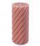 Present TimePillar candle Swirl large Faded Pink (PT3797PI)