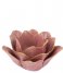 Present Time Lysestage Candle holder Flower big porcelain Soft Pink (PT3508PI)