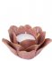 Present Time Lysestage Candle holder Flower big porcelain Soft Pink (PT3508PI)