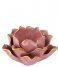 Present Time Lysestage Candle holder Flower porcelain Soft Pink (PT3507PI)