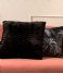 Present Time Kaste pude Cushion Herringbone Faux Fur Black (PT3673)