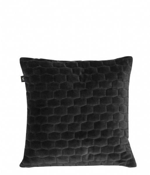Present Time Kaste pude Cushion Luxurious padded velvet 35 x 35cm velvet black (PT3265BK)