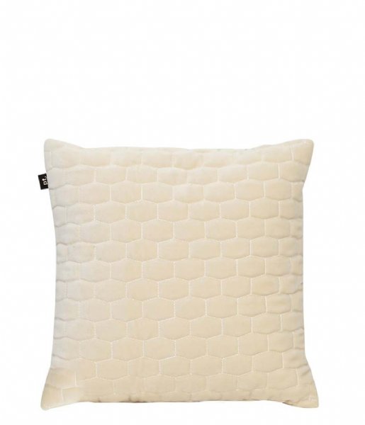 Present Time Kaste pude Cushion Luxurious padded velvet 35 x 35cm velvet ivory (PT3265IV)