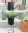 Present Time  Plant pot Tub on stand iron Black (PT3466BK)