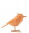 Present Time  Statue bird large polyresin flocked Flocked Brown (PT3551BR)