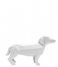 Statue Origami Dog standing polyresin