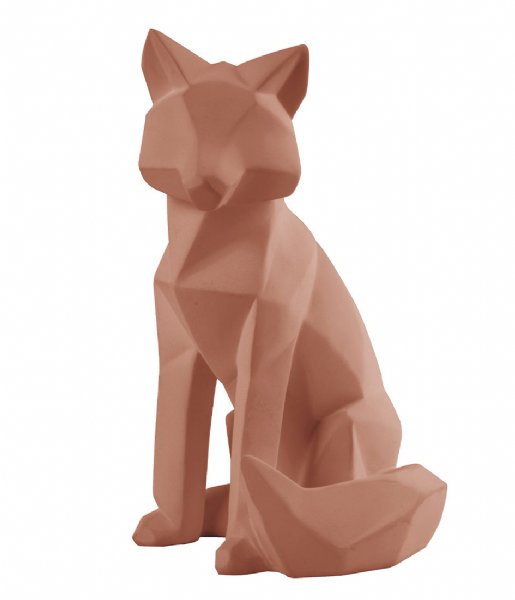 Present Time  Statue Origami Fox polyresin large matt Clay Brown (PT3385BR)