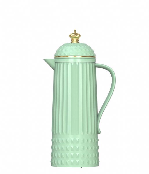 Present Time  Thermos bottle Crown glossy 1000ml mint green (PT3561GR)