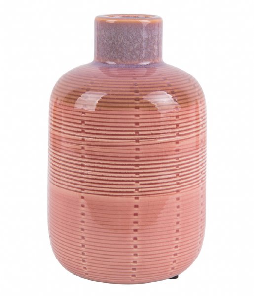 Present Time  Vase Bottle ceramic medium Pink (PT3594PI)