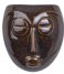 Present Time  Wall plant pot Mask glazed Dark Brown (PT3504BR)
