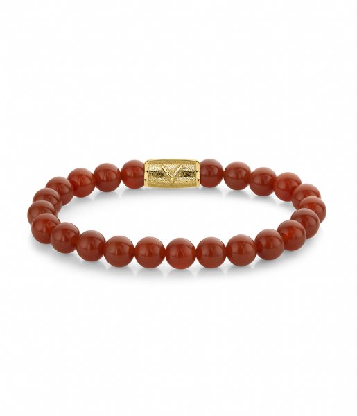 Rebel and Rose  Red Agate Gold Red