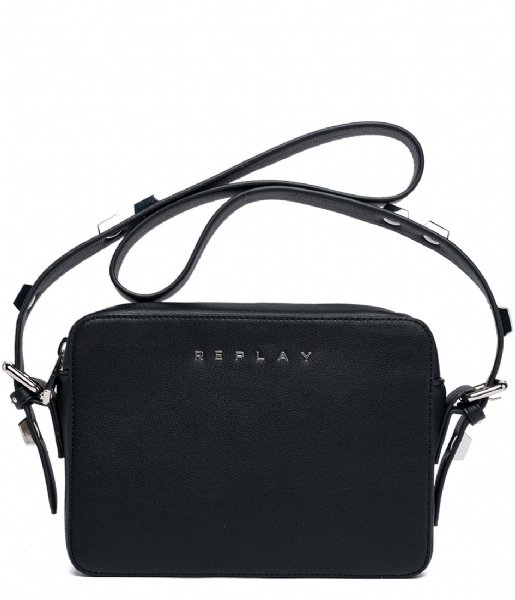 Replay  Shoulder Bag With Studs black