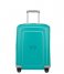 Samsonite Håndbagage kufferter S Cure Spinner 55/20 Aqua Blue (1012)