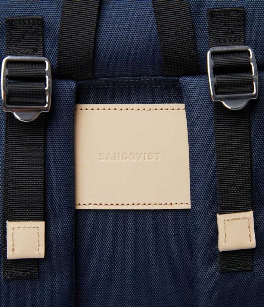 Sandqvist  Harald 15 Inch navy with natural leather (1376)