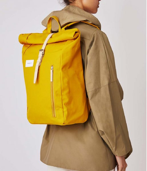Sandqvist  Dante Yellow with Natural Leather (SQA1576) 